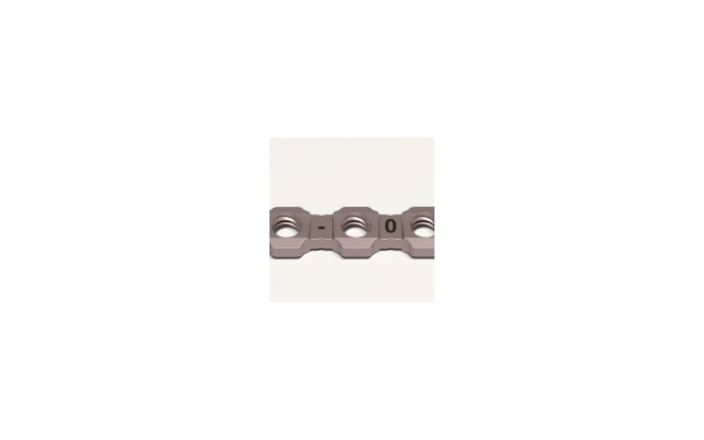 Placca retta, spessore 1.5, 19 fori