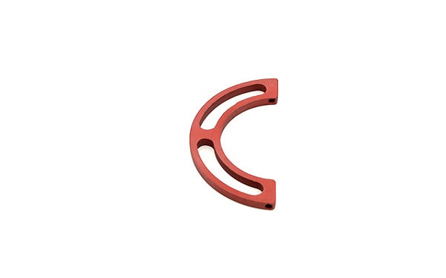 Anello in alluminio - Diametro - 55 mm, Spessore - 6 mm, Forma - 180° - Componente per fissatore esterno in titanio, chirurgia