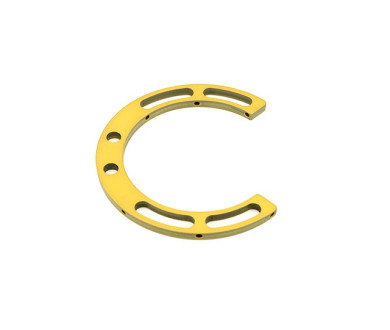 Anello in alluminio - Diametro - 85 mm, Forma - 270°, Lunghezza - 6 mm - Componente per fissatore esterno in titanio, chirurgia